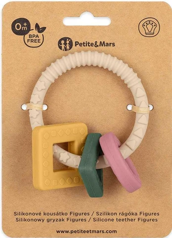 Petite&Mars - silikonowy gryzak 0+ | Figures