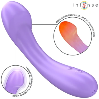 Intense Fun INTENSE - BECKY VIBRATOR 19 CM HEATABLE 7 VIBRATIONS PURPLE