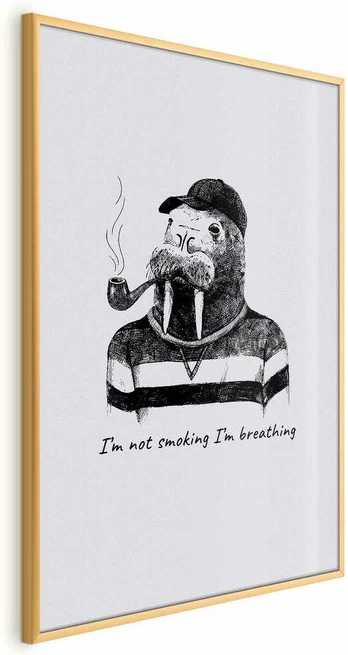 Artgeist Plakatas - I'm Not Smoking. I'm Breathing