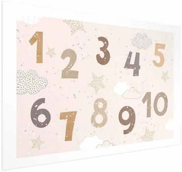 Artgeist Plakatas - Numbers with Falling Snow