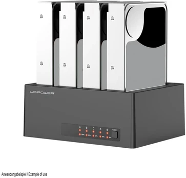 LC-Power LC-DOCK-U3-4B-V2 HDD įkrovimo stotelė