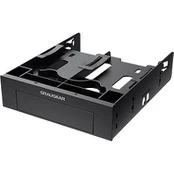 Graugear GRAUGEAR Einbaurahmen für 2x 2,5'' & 3,5'' HDD/SSD in 5,25''
