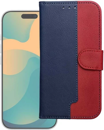 Dėklas Oem Split Book case for IPHONE 17 PRO MAX navy red