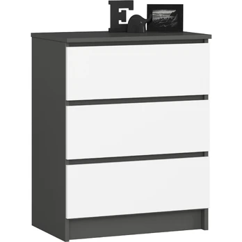 Komoda K60 CLP, pilka/balta