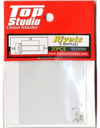 Top Studio - 0.8mm Rivets (A) (kniedės), TD23096