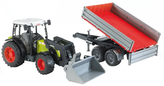 Žaislinis traktorius Bruder Claas Nectis 267 F 980256, raudona/žalia