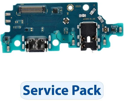 „ServicePack“ USB įkrovimo plokštė SAMSUNG A23 5G A236B GH96-15504A