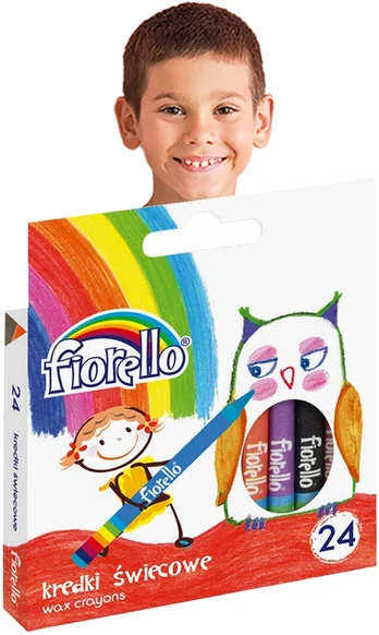 Fiorello kreidelės vaškines 24 spalvos