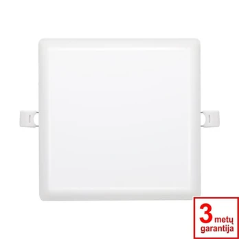 18W 3000K berėmė LED panelė kvadratinė