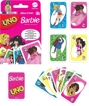 „Mattel“ kortų žaidimas „UNO“ su „Barbie“ JHB17/8