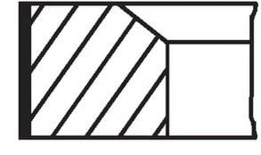 MAHLE 040 17 N0 Piston ring set
