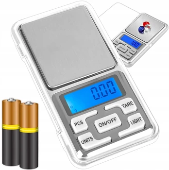 Elektroninės virtuvinės svarstyklės, tikslios, 0,01–200 g
