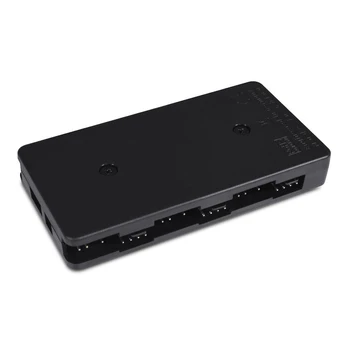 Alphacool Alphacool Core 6x 4 kontaktų PWM / ARGB šakotuvas / skirstytuvas - juodas