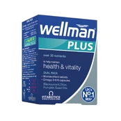 WELLMAN Plus kapsulės ir tabletės N28+28 kaina