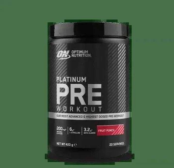 Optimum Nutritions Optimum Nutrition Platinum PRE workout 420 g. (Fruit Punch skonis)