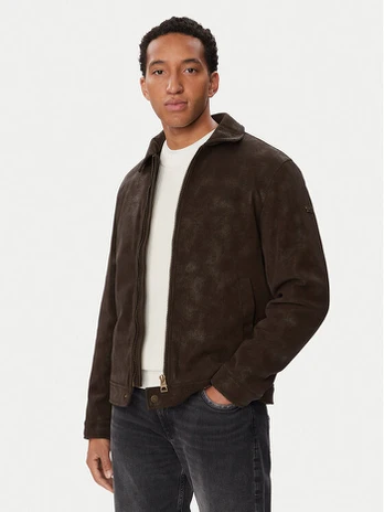 Guess Dirbtinės odos striukė M6BL28 W4140 Tamsiai ruda Regular Fit