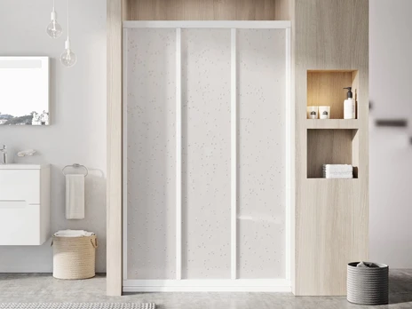 Stumdomos dušo durys Ravak Supernova, ASDP3-120 198, balta+plastikas Pearl