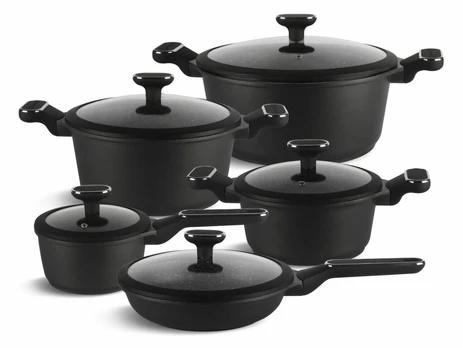 Kochgeschirr Marmor-Set 10-tlg. Edenberg EB-5631