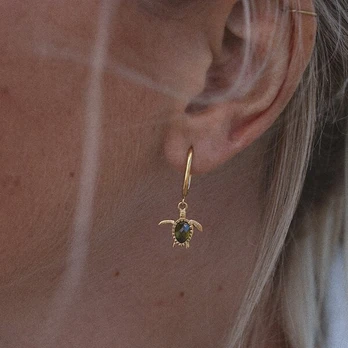 Paul Hewitt Turtle Hoops Earring Gold PH-JE-0180 PH-JE-0180