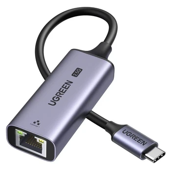 Adapteris USB Ugreen Adapteris Ethernet UGREEN CM648, USB-C do RJ45, 2.5G (juoda)