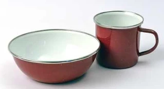 Emaliuotas dubuo Origin Outdoors 15cm, raudonas