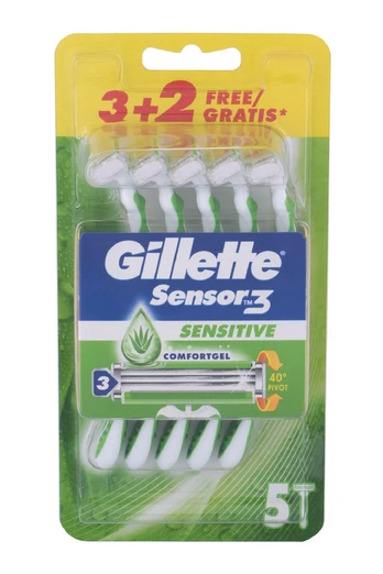 GILLETTE SENSOR3 SENSITIVE disposable razor blades 5 units