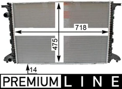 Variklio radiatorius MAHLE CR 2176 000P