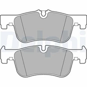 DELPHI LP2284 Brake pad set kaina