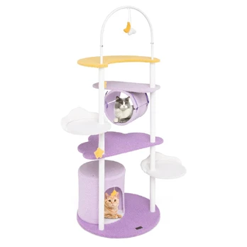 Bonideco Select Draskyklė namelis 60x158cm., violetinės/baltos spalvos