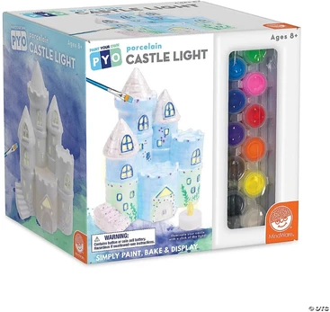 Kūrybinis rinkinys „Paint Your Own Porcelain Castle Light“