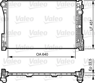 Variklio radiatorius VALEO VAL735285