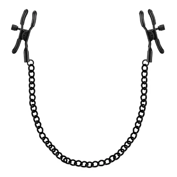 Satisfyer Adjustable Chain Clamps Black - Metal & Rubber Comfort System