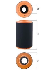 Oro filtras KNECHT LX3353 kaina