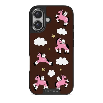 Cloud Hopping - iPhone 16 Case, Elite Dark (MagSafe) / Gunmetal