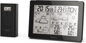 Meteorologinė stotelė su išoriniu jutikliu Hama Meteotime