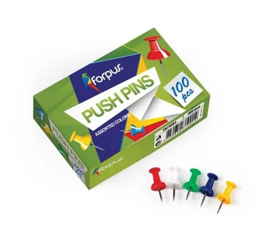 Cork board Forpus pins in different colors (100) 0612-001