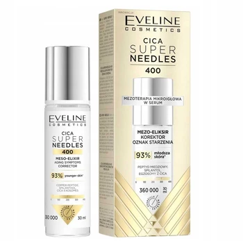 Eveline Cosmetics Cica Super Needles 400 mezoeliksyro senėjimo korektorius 30 ml