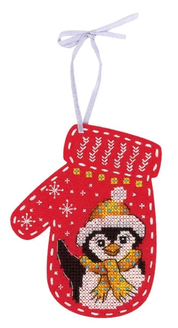 Christmas felt mitten "Penguin" ST-974