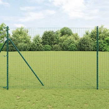 Tvorelių stulpai 2 pcs Žalia 200 cm
