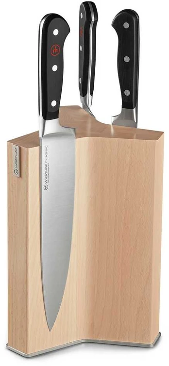 6 peilis block, magnetic, natural