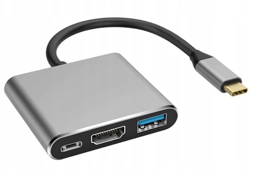 Alcatel Wulkancenpl Usb-c į Usb 3.1 adapteris į Hdmi / Usb 3.0 / Usb-c 4k