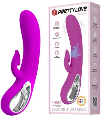 PRETTY LOVE - NICOLA 12 FUNCTION SUCKING AND VIBRATING