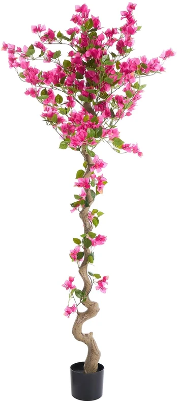 Beliani Dirbtinis augalas BOUGAINILLEA TREE 180 cm rožinis