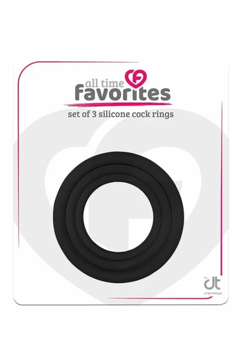 ALL TIME FAVORITES 3 Silicone Support Rings Set - Flexible, 3 Sizes