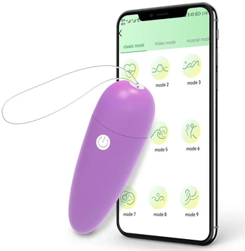 Moteriškas vibratorius su APP Control, violetinė