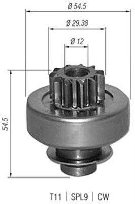 Krumpliaratis, starteris MAGNETI MARELLI 940113020347
