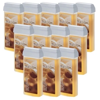 Vaško kasetė ItalWax Honey, 12x100 ml