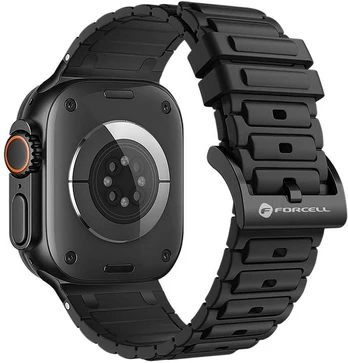 „Apple Watch“ dirželis Forcell F-Design FA06 silikoninis, 38/40/41 mm, juodas