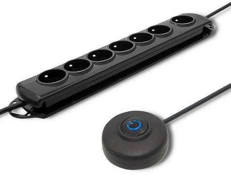 QOLTEC Apsauga nuo viršįtampių su Foot Quick Switch 7 lizdais 1,5 m