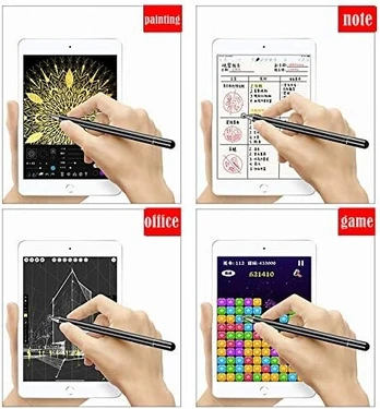 Aktyvus rašiklis Samsung Galaxy Tab A 10.1 8.0 S6 Lite S5E Juodas